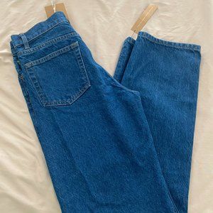 Reformation Cynthia High Rise Straight Long Jeans